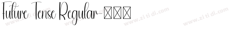 Future Tense Regular字体转换